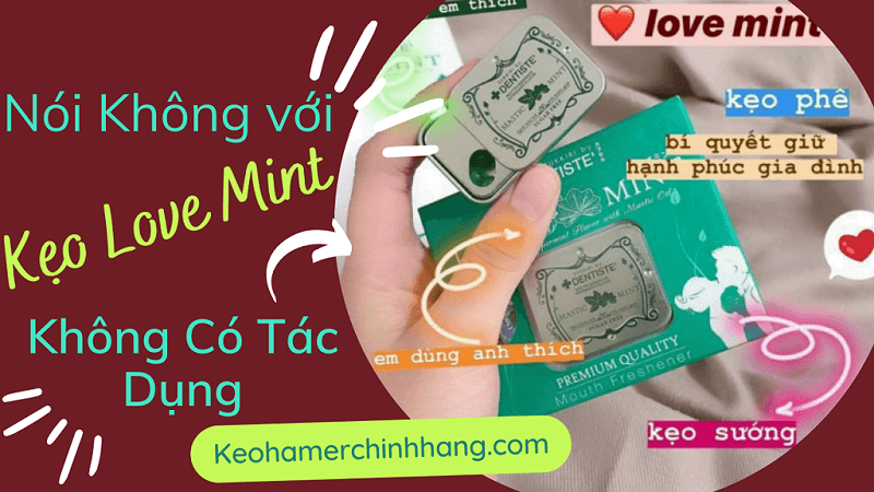 Kẹo Love Mint Đà Nẵng - Kẹo Love Mint Dentiste Bạc Hà Chính Hãng kẹo love mint đà nẵng